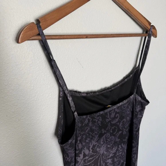 💜Minga London Sheer Mesh Slip Dress Purple Black Grunge Alt Fairy | Size L - Picture 7 of 12